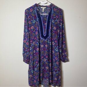 Matilda Jane Size M Floral Paisley Long Sleeve Dress